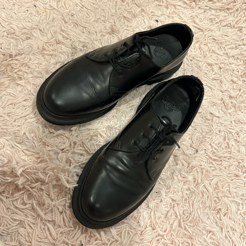 Dr Martens 1461 MONO SMOOTH LEATHER OXFORD SHOES size 7 women